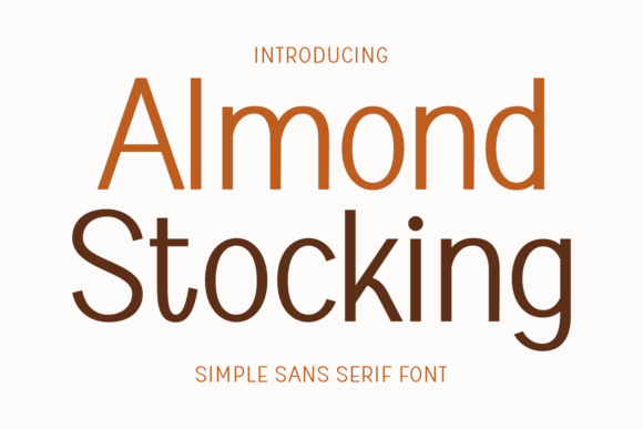 Almond Stocking: The Perfect Sans Serif Font for Crafters