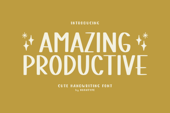 Amazing Productive: A Handwritten Font for Branding