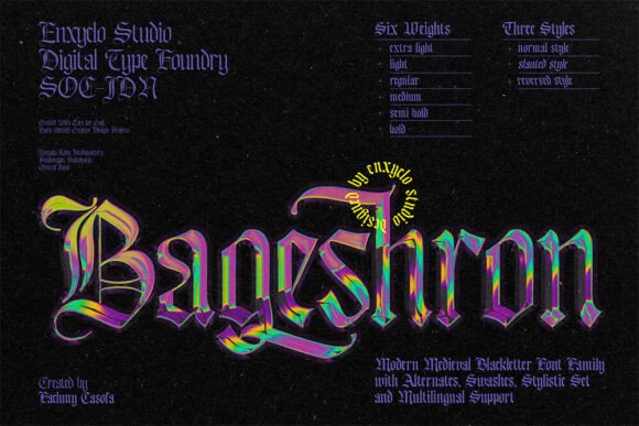 Bageshron Typeface for Bold Campaign Headers
