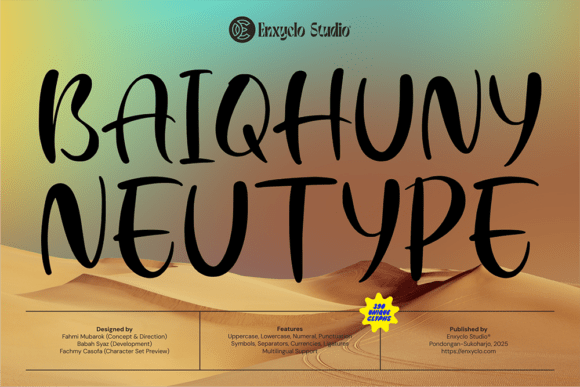 Baiqhuny: A Vibrant Handwritten Typeface for Web Design