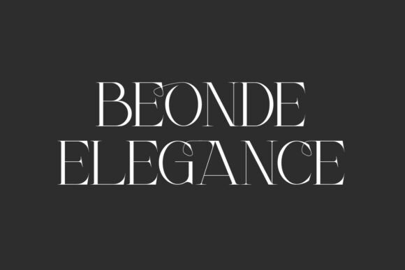 Beonde Elegance: A Premium Serif Typeface for Web Design
