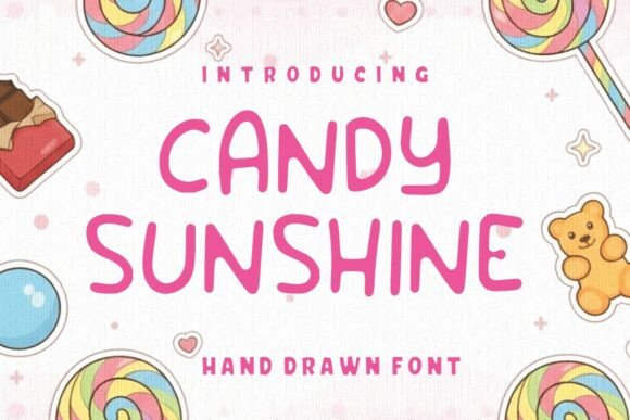 Candy Sunshine Font for Editorial Design
