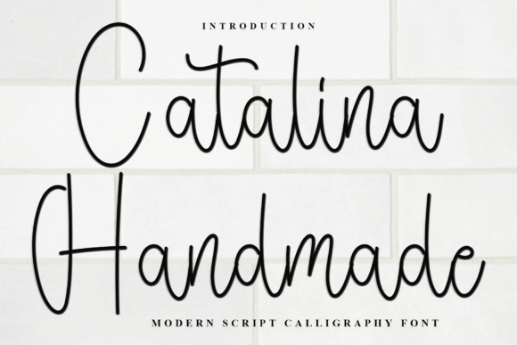 Catalina Handmade: A Soft Script Typeface for Branding