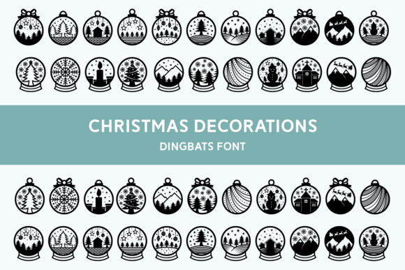 Christmas Decorations Font for Web Design