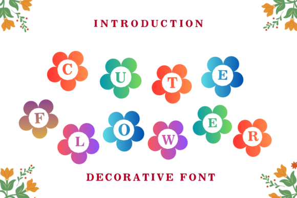 Flower Cute Typeface for Clear Campaign Design