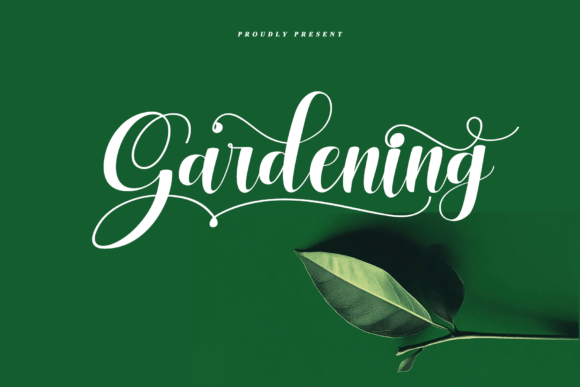 Gardening Font: Elegant Script for Editorial Design