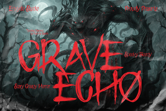Grave Echo Typeface for Bold Editorial Design