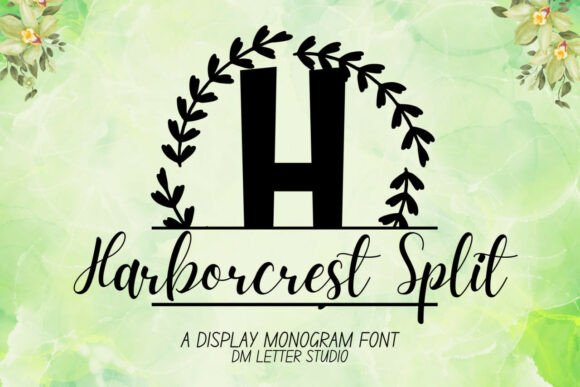Harborcrest Split Monogram: Coastal Font Review