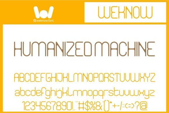 Humanized Machine Font for Modern Crafters