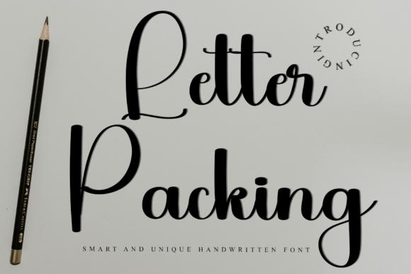 Letter Packing Font for Modern Web Design