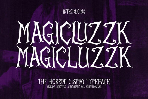 Magicluzzk Typeface for Gothic Editorial Design