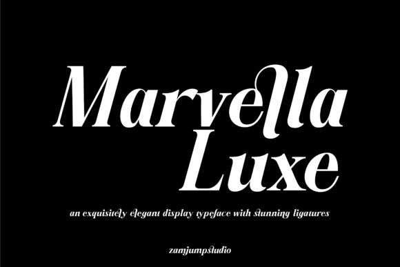 Marvella Luxe Typeface for Elegant Branding