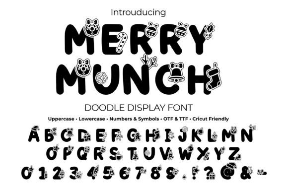 Merrymunch: A Playful Christmas Display Font for Makers