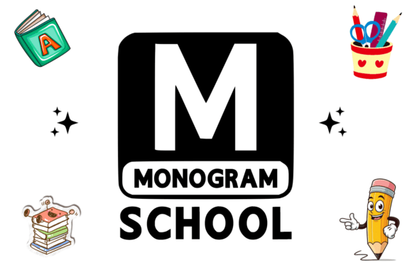 Monogram School: A Robust Decorative Font for Designers