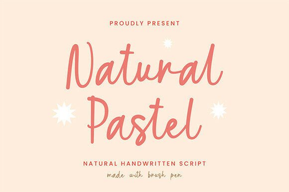 Natural Pastel Font for Authentic Campaign Design