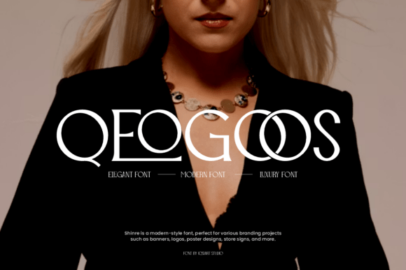 Qeogoos Typeface for Editorial Design