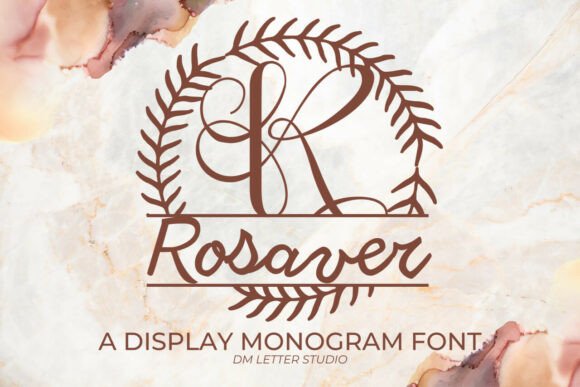 Rosaver Split Monogram Font for Elegant Branding