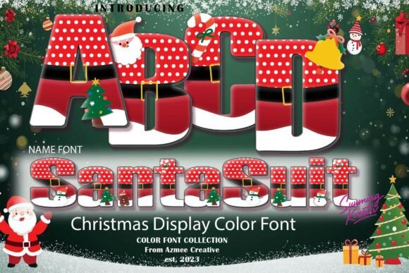 Santa Suit Typeface Review for Holiday Branding
