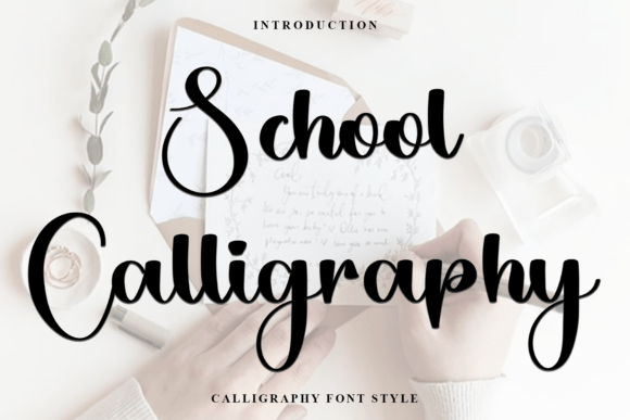 School Calligraphy Font for Elegant Branding