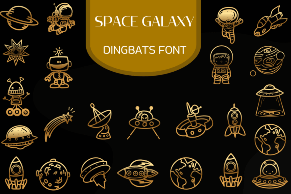 Space Galaxy Font for Cosmic Branding