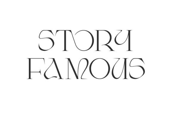 Story Famous: A Luxurious Serif Font for Crafters