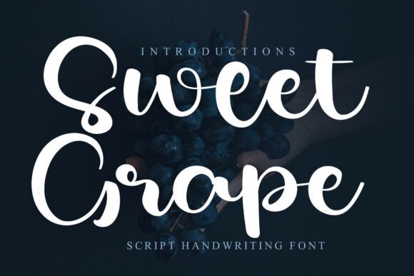 Sweet Grape: A Modern Script Font for Web Design