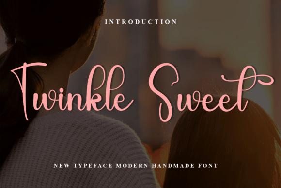 Twinkle Sweet Typeface for Holiday Crafts