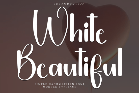 White Beautiful: A Festive Script Font for Holiday Designs