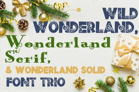 Wild Wonderland Trio Font for Editorial Design